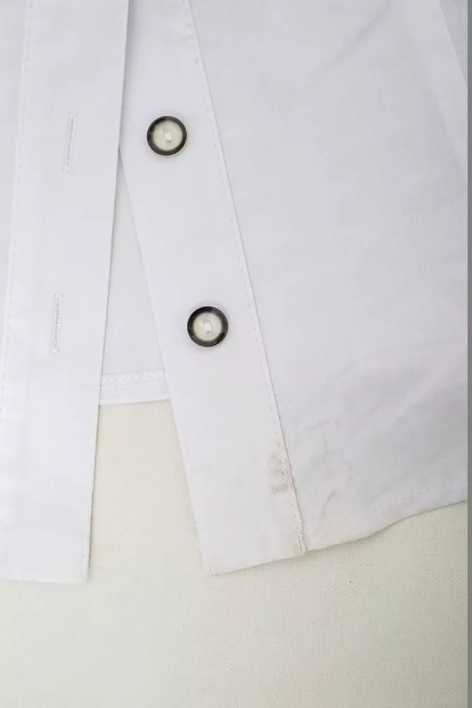 Купить Рубашка женская однотонная  -уценка, цвет белый, 230R068-1-U-327 оптом - Фото №7