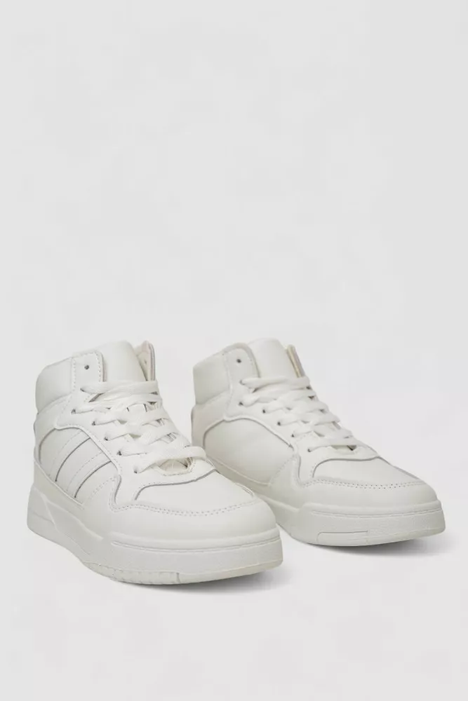 Купити Кросівки жіночі зимові на хутрі, колір білий, 248RAD400 - Фото №3