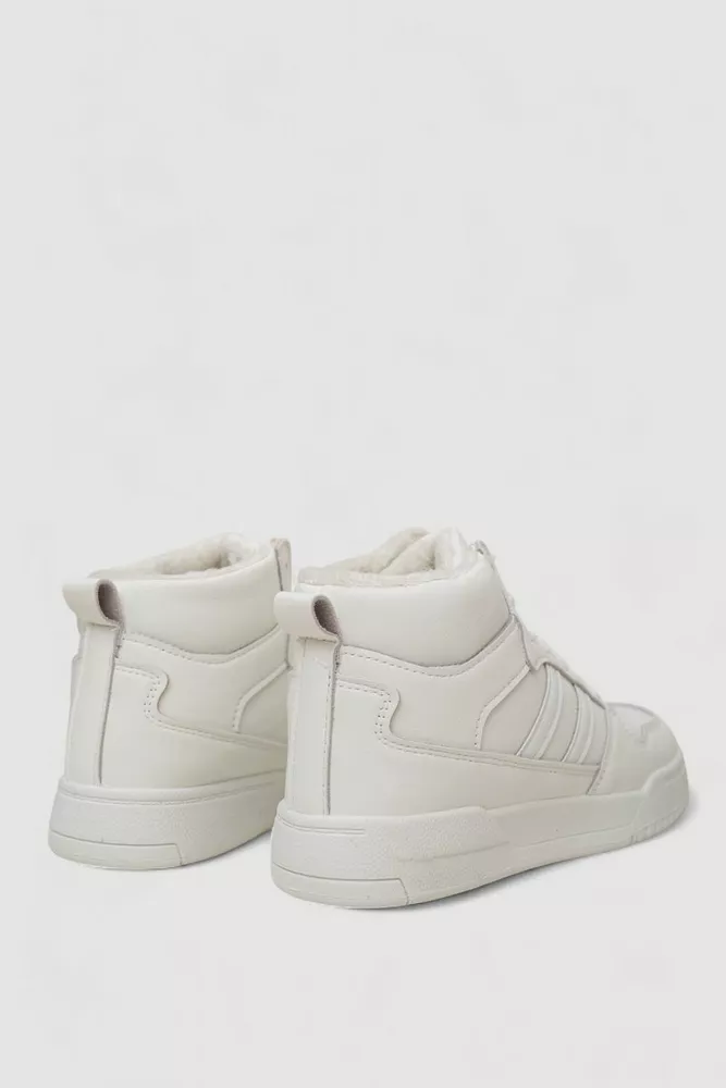 Купити Кросівки жіночі зимові на хутрі, колір білий, 248RAD400 - Фото №4