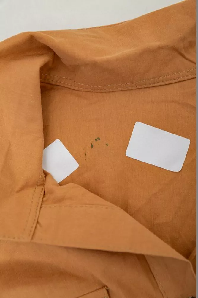 Купить Рубашка женская однотонная  -уценка, цвет коричневый, 230R068-1-U-332 оптом - Фото №6