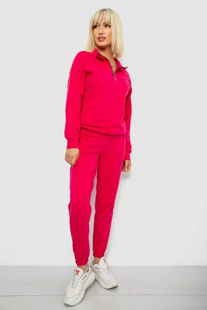 Спортивный костюм женский однотонный, цвет розовый, 244R1069AG