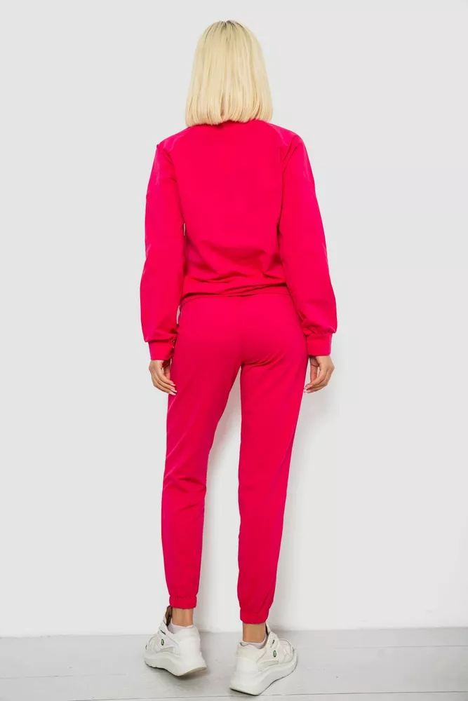 Купить Спортивный костюм женский однотонный, цвет розовый, 244R1069AG - Фото №4