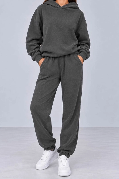 Костюм женский трикотажный, цвет серый, 244R9137