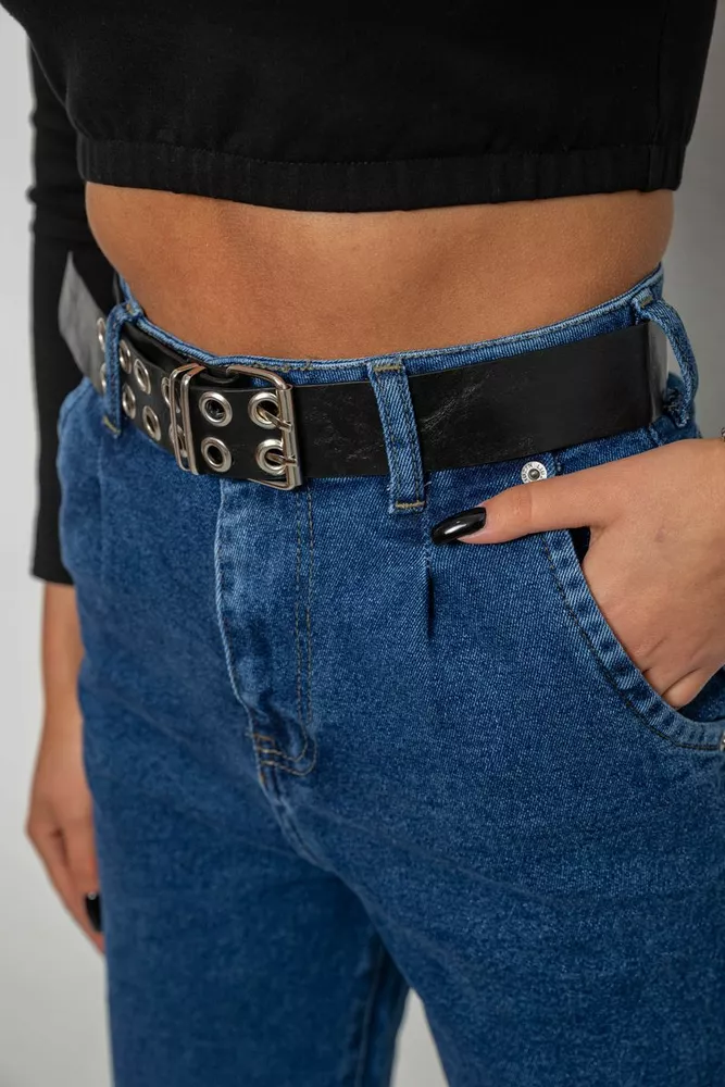 Купити Джинси жіночі однотонні Balon, колір синій, 244R001156 - Фото №5