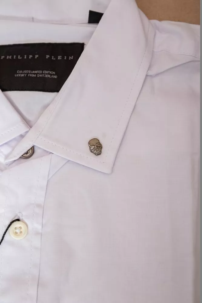 Купить Рубашка мужская однотонная  -уценка, цвет белый, 214R830-U-12 оптом - Фото №6