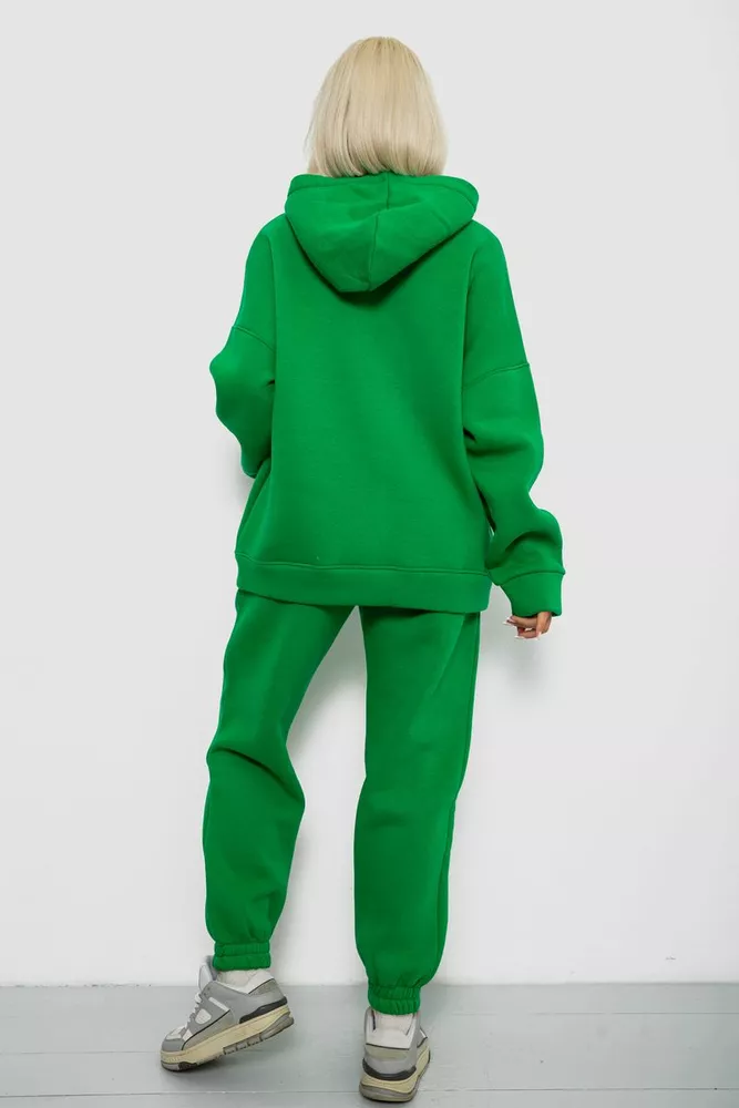 Купить Спортивный костюм женский на флисе, цвет зеленый, 247R2022-5 - Фото №4