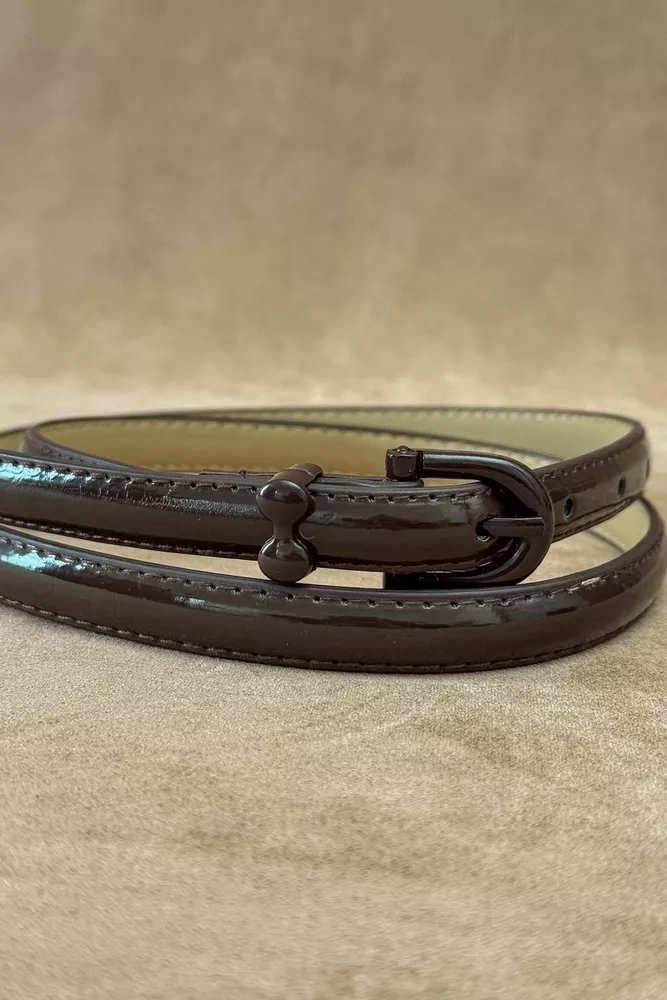 Купити Ремінь жіночий, колір коричневий, 196RL1010W18-1 - Фото №2