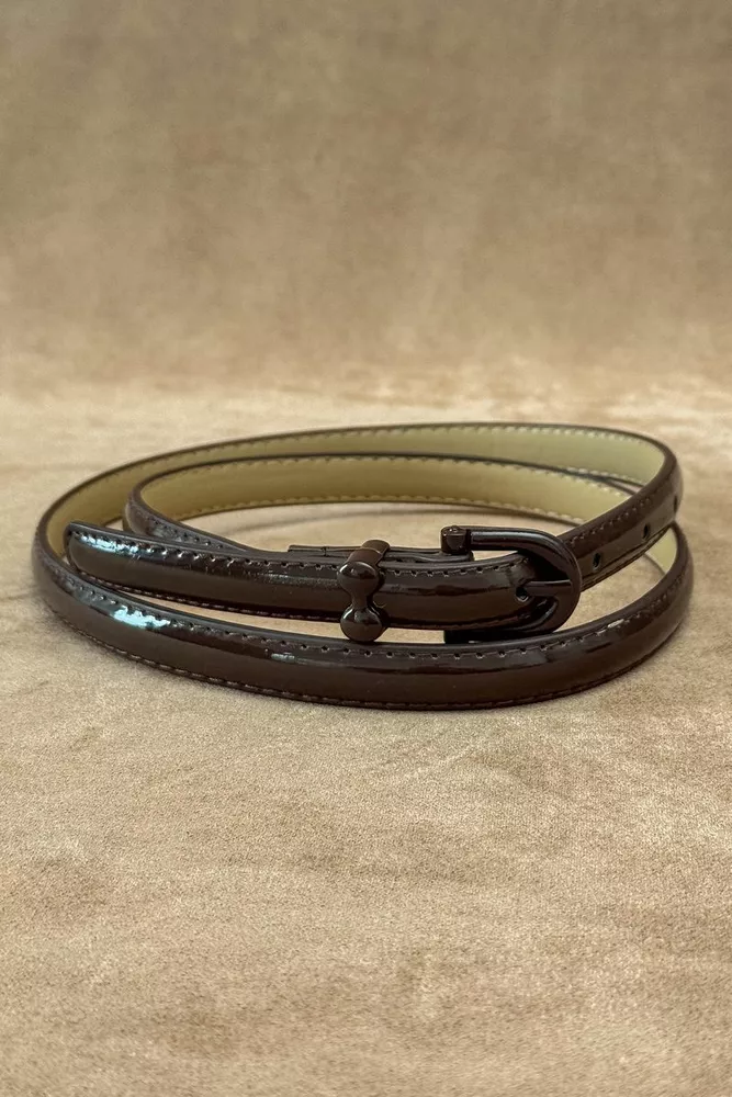 Купити Ремінь жіночий, колір коричневий, 196RL1010W18-1 - Фото №1