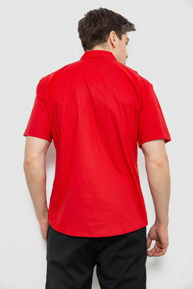 Купить Мужская рубашка с принтом, цвет красный, 186R7027 - Фото №4