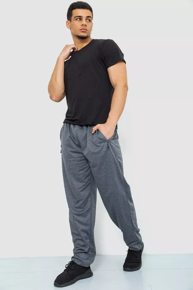 Купити Спорт чоловічі штани, колір сірий, 244R41392 - Фото №2