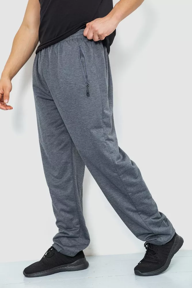 Купити Спорт чоловічі штани, колір сірий, 244R41392 - Фото №3