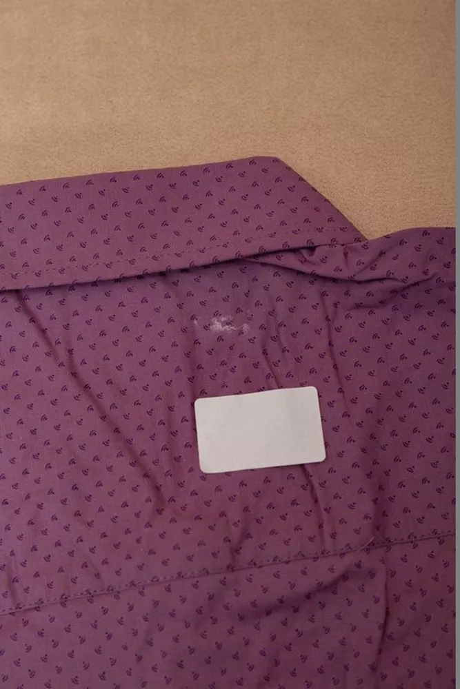 Купити Сорочка чоловіча з принтом  -уцінка, колір бузковий, 214R7329-U - Фото №6