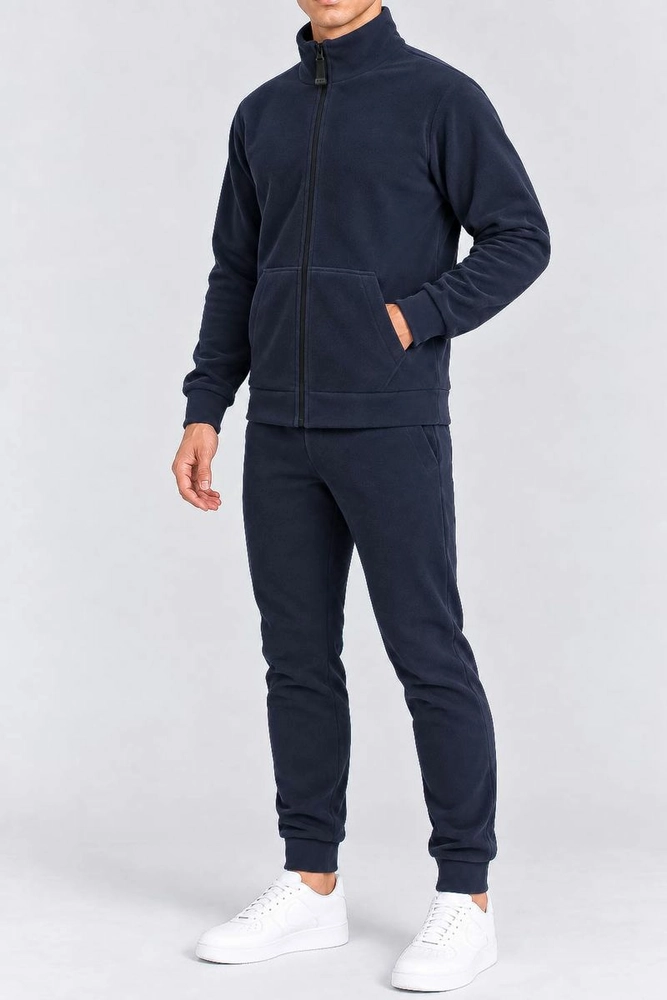 Купить Спортивный костюм мужской на флисе, цвет темно-синий, 257R661 - Фото №2