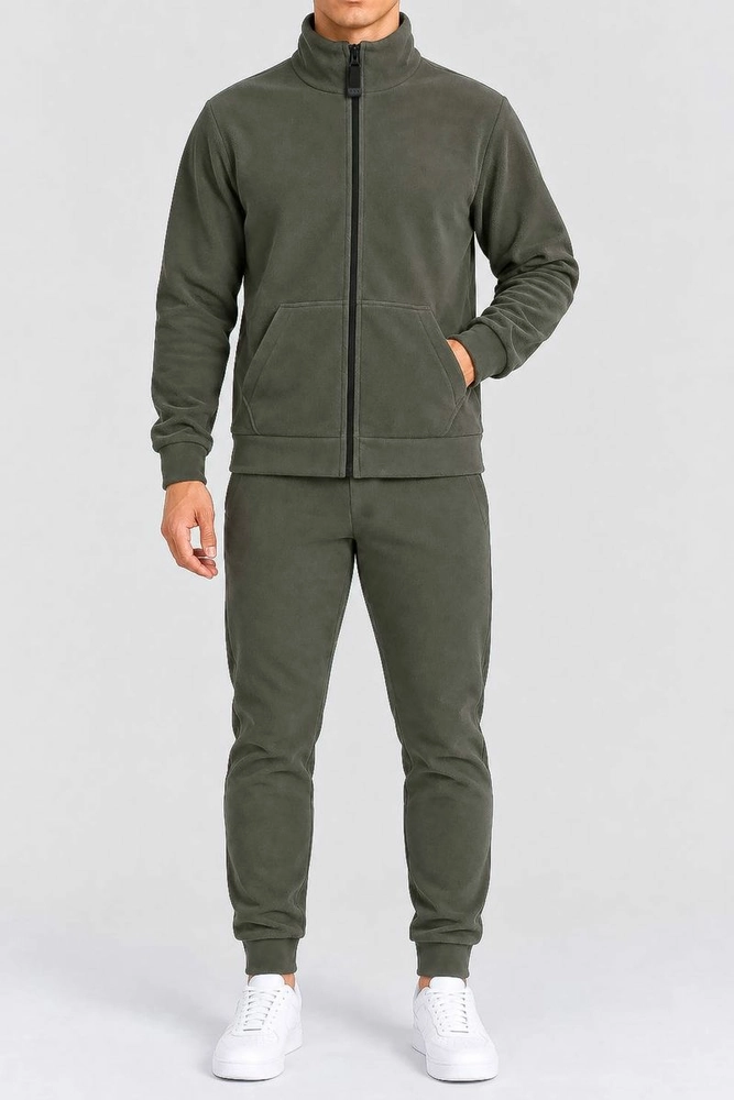 Купить Спортивный костюм мужской на флисе, цвет хаки, 257R661 - Фото №1
