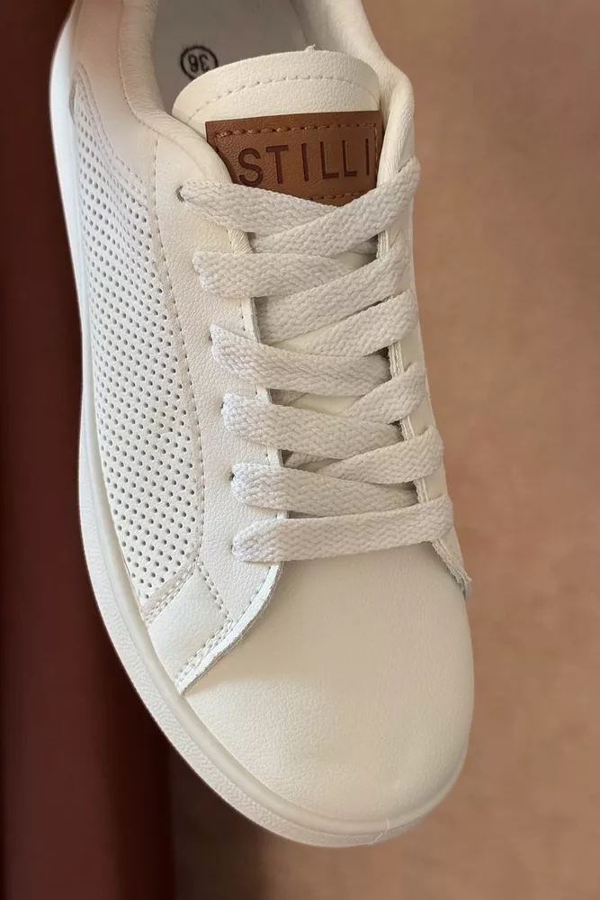 Купити Кеди жіночі, колір бежевий, 248RR64 - Фото №3