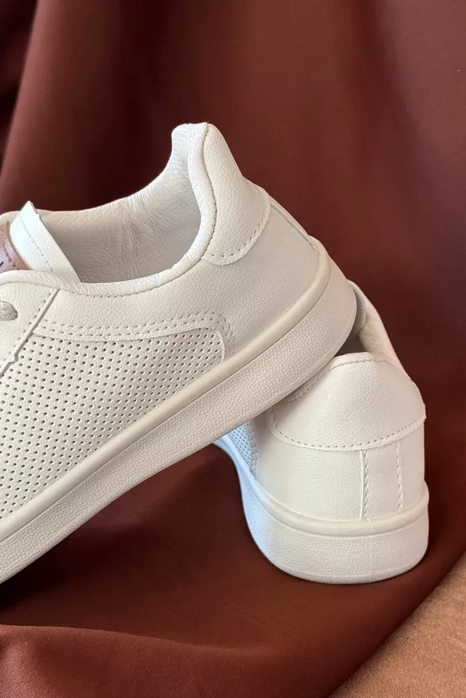 Купити Кеди жіночі, колір бежевий, 248RR64 - Фото №4