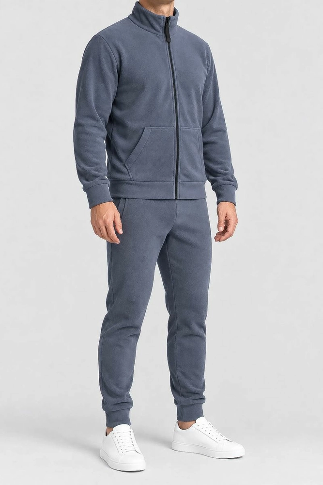 Купить Спортивный костюм мужской на флисе, цвет серый, 257R661 - Фото №2