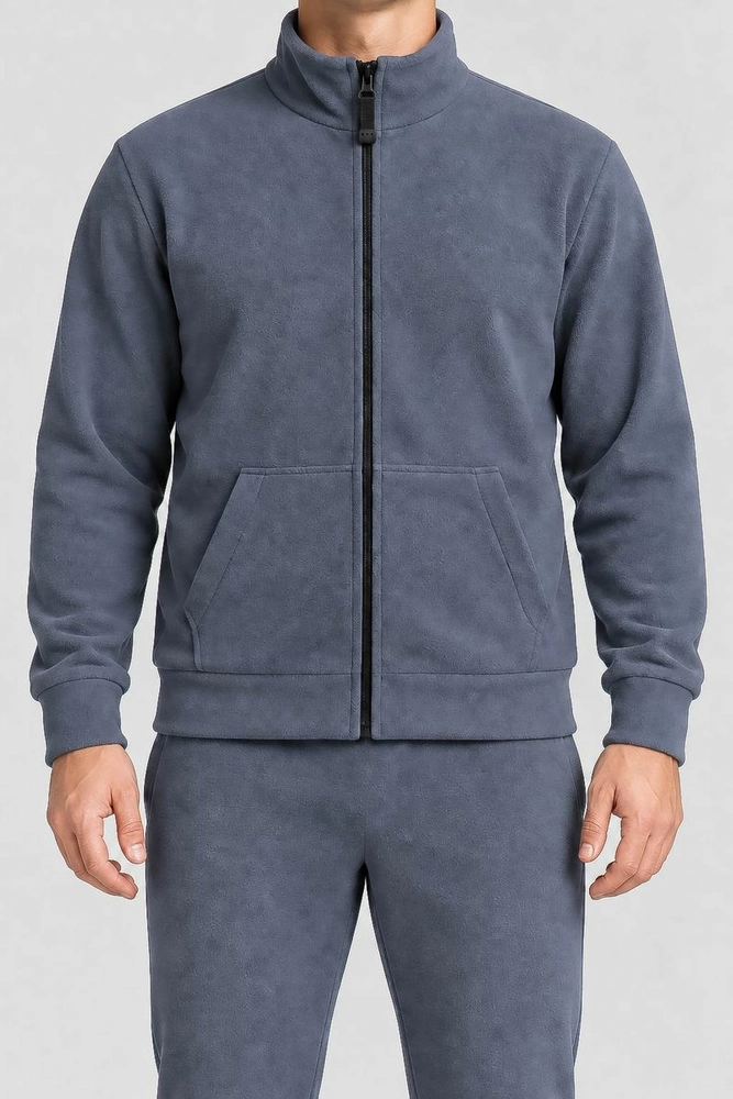 Купить Спортивный костюм мужской на флисе, цвет серый, 257R661 - Фото №4