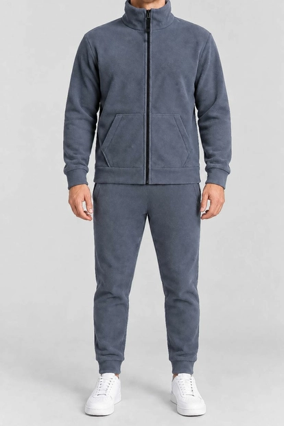 Спортивный костюм мужской на флисе, цвет серый, 257R661