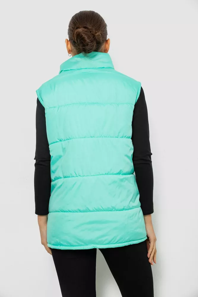 Купить Жилет женский демисезонный, цвет мятный, 257R95 - Фото №4