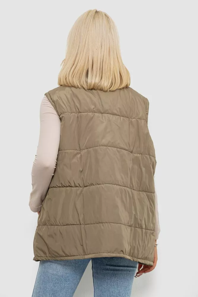 Купити Жилет жіночий демісезонний, колір хакі, 257R95 - Фото №4