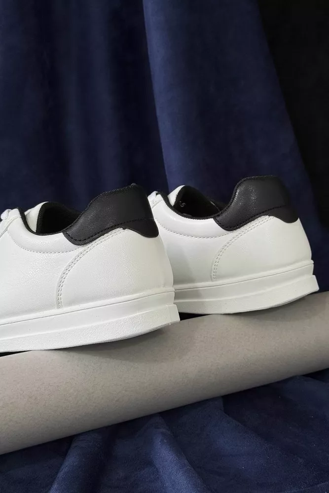 Купити Кеди чоловічі, колір біло-чорний, 248RR27 - Фото №4