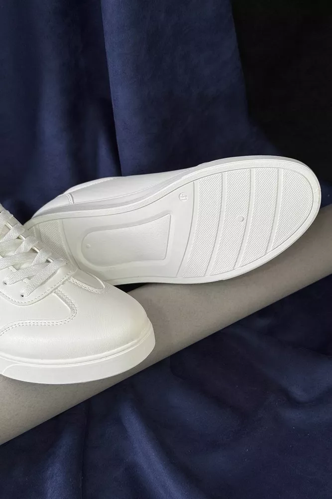 Купити Кеди чоловічі, колір біло-чорний, 248RR27 - Фото №5