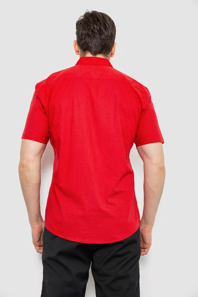 Купить Рубашка мужская с принтом, цвет красный, 186R7338 - Фото №4