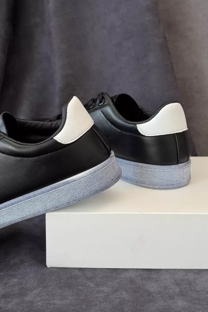 Купить Кеды мужские, цвет черно-белый, 248RR225 - Фото №4