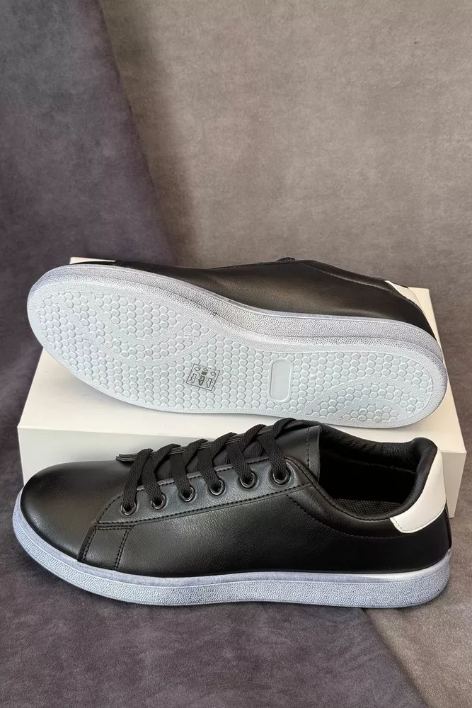 Купить Кеды мужские, цвет черно-белый, 248RR225 - Фото №5