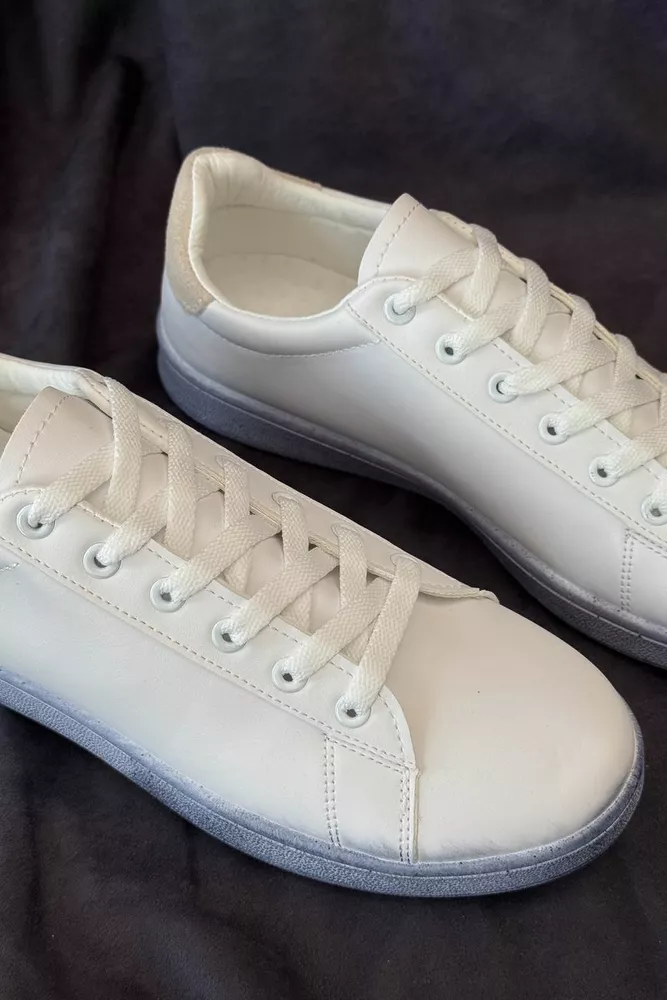 Купить Кеды мужские, цвет бело-бежевый, 248RR225 - Фото №2