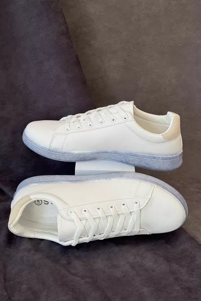 Кеды мужские, цвет бело-бежевый, 248RR225