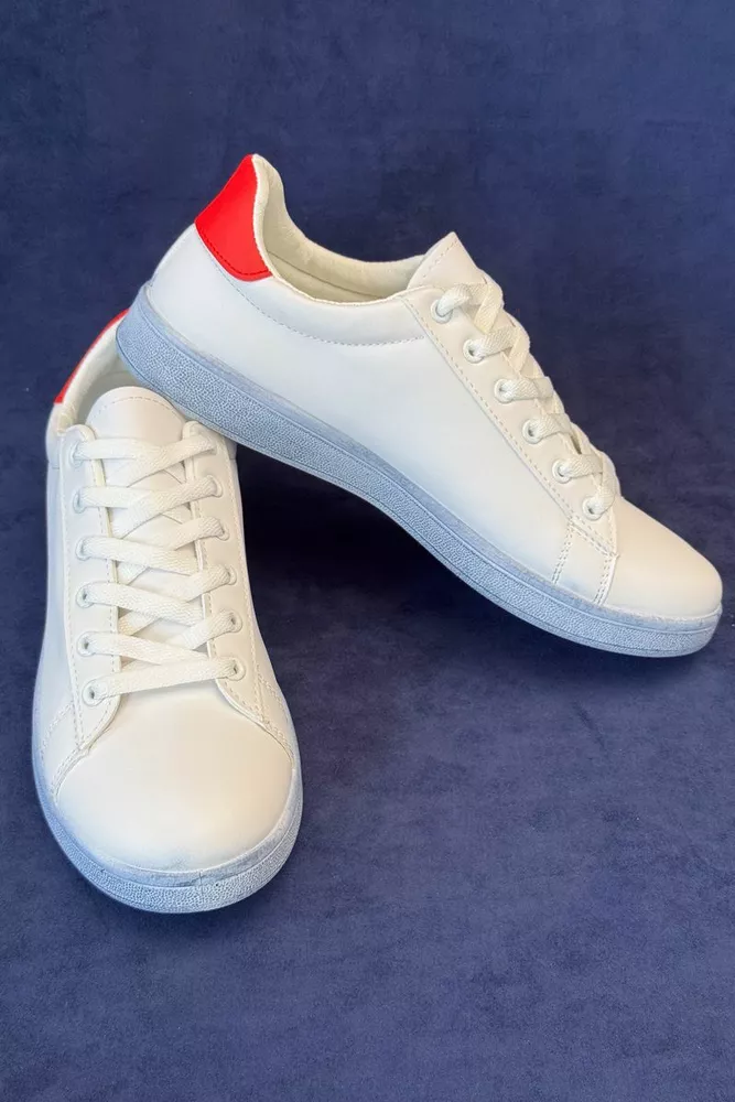 Купить Кеды мужские, цвет бело-красный, 248RR225 - Фото №2