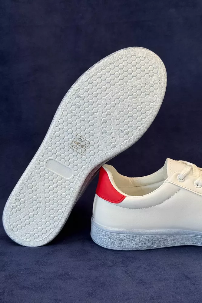 Купить Кеды мужские, цвет бело-красный, 248RR225 - Фото №5