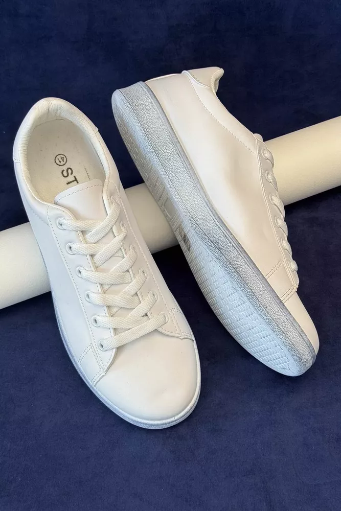 Купить Кеды мужские, цвет белый, 248RR225 - Фото №3