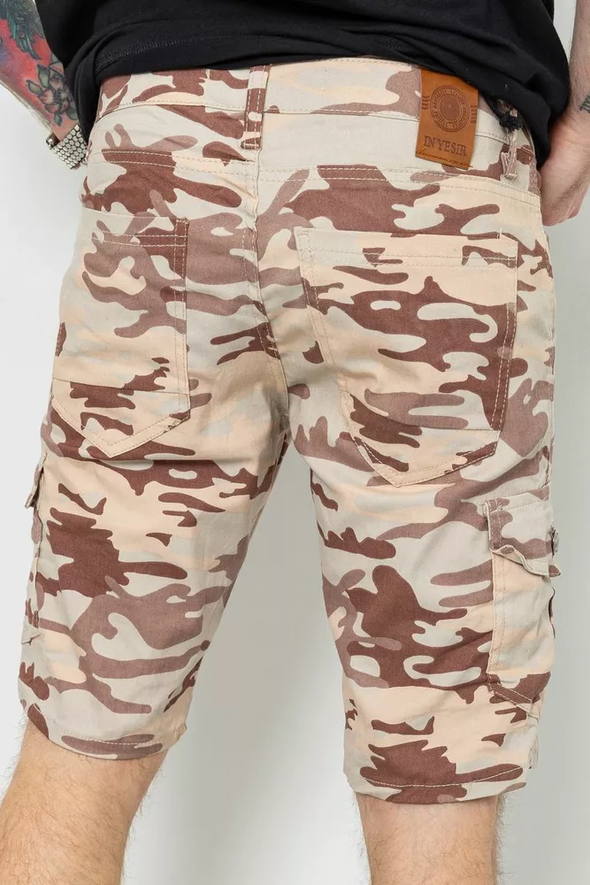 Купити Шорти чоловічі камуфляж, колір бежевий, 157RP300-4 - Фото №4