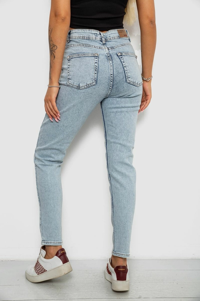 Купить Джинсы женские однотонные Skinny, цвет голубой, 244R1743S21 - Фото №4