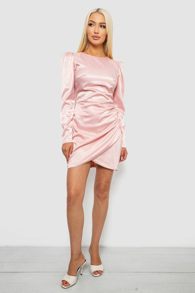 Купить Платье женское однотонное нарядное, цвет розовый, 244R379 - Фото №2