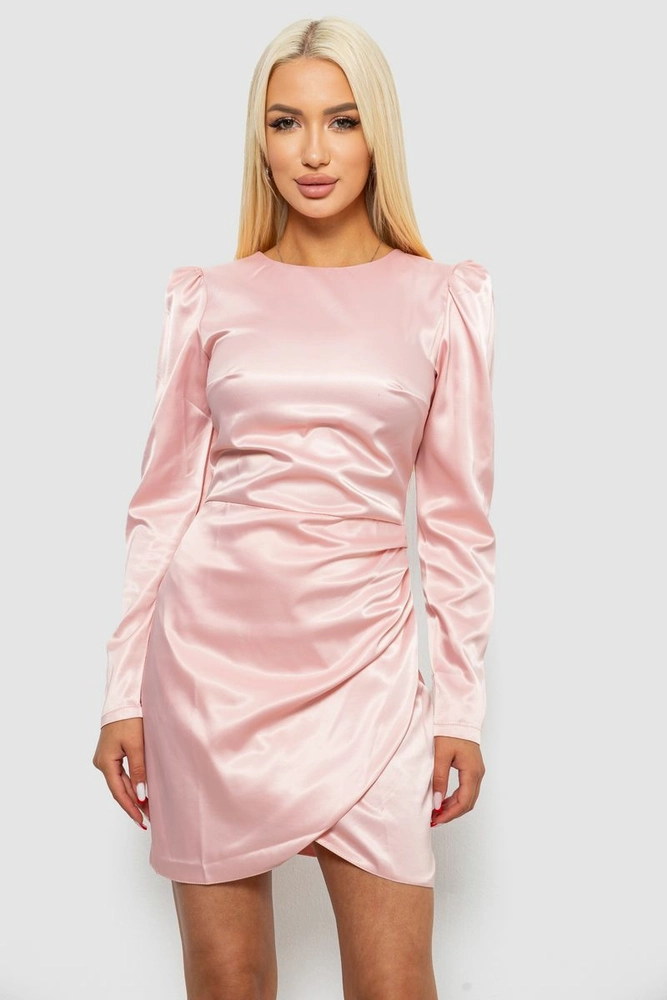 Купить Платье женское однотонное нарядное, цвет розовый, 244R379 - Фото №1