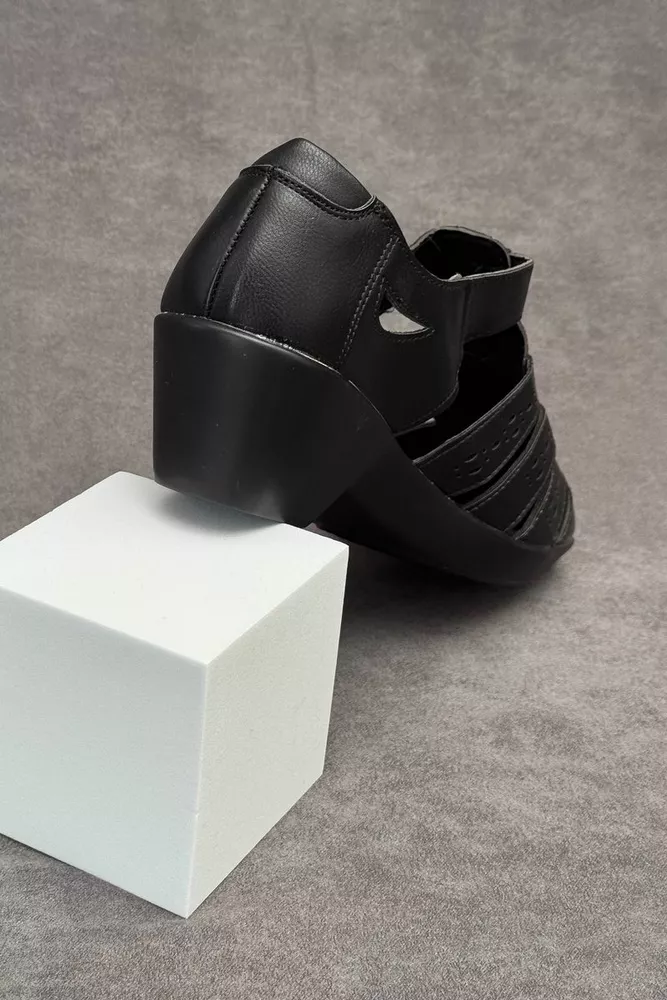 Купити Босоніжки жіночі, колір чорний, 243RA11 - Фото №4