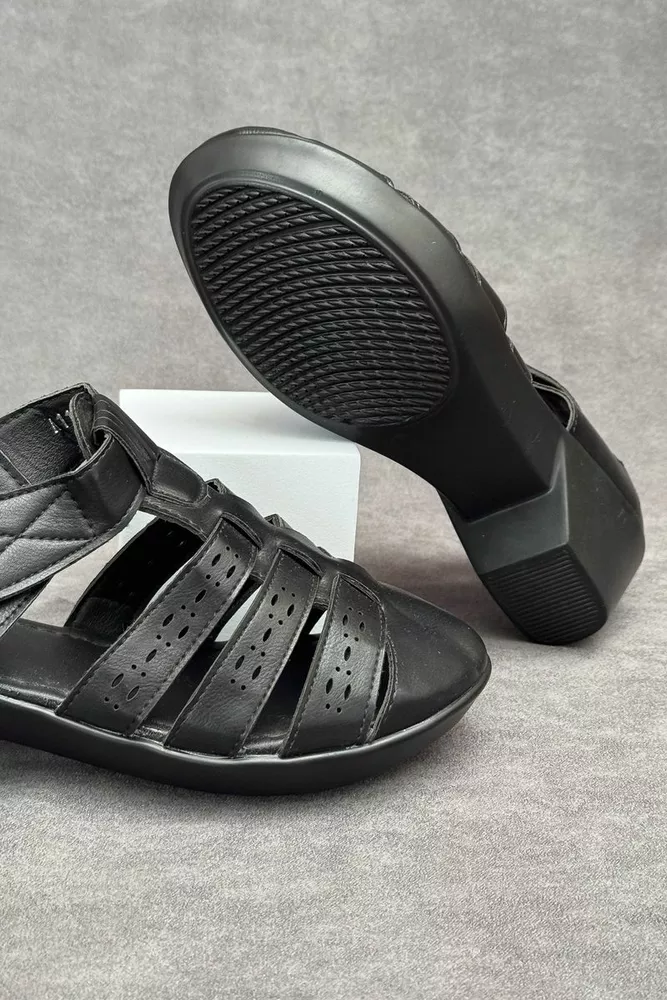 Купити Босоніжки жіночі, колір чорний, 243RA11 - Фото №5