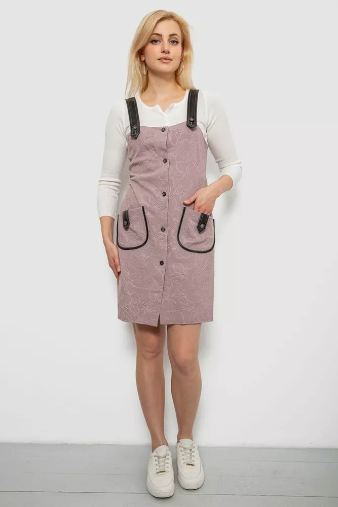 Купить Сарафан женский, цвет пудровый, 230R107-5 - Фото №2