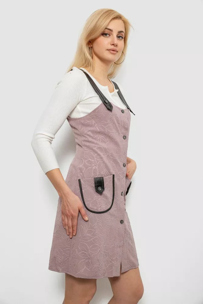 Купить Сарафан женский, цвет пудровый, 230R107-5 - Фото №3