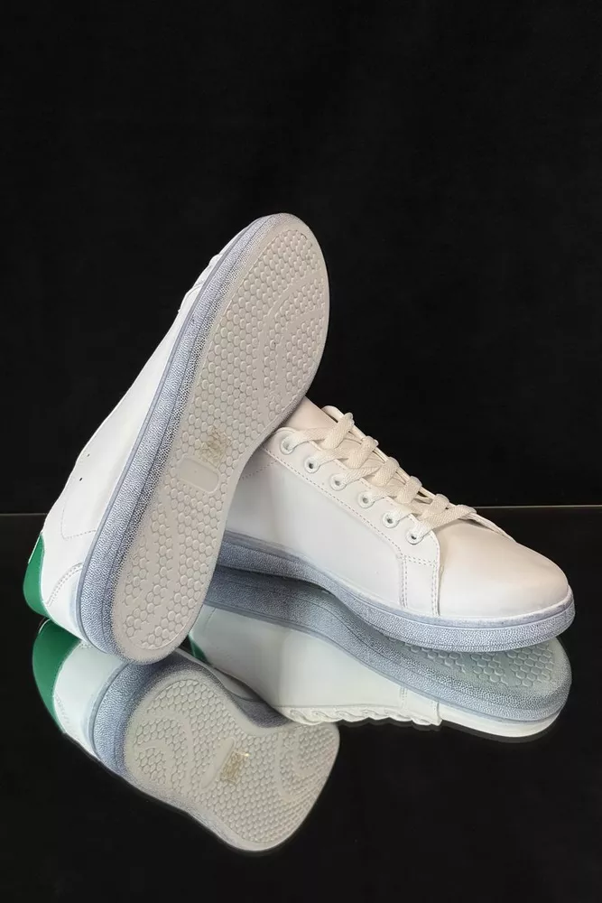 Купити Кеди чоловічі, колір біло-зелений, 248RR224 оптом - Фото №5