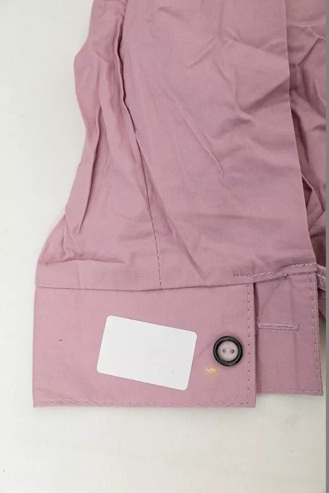 Купить Рубашка женская однотонная  -уценка, цвет пудровый, 230R068-U-48 оптом - Фото №6