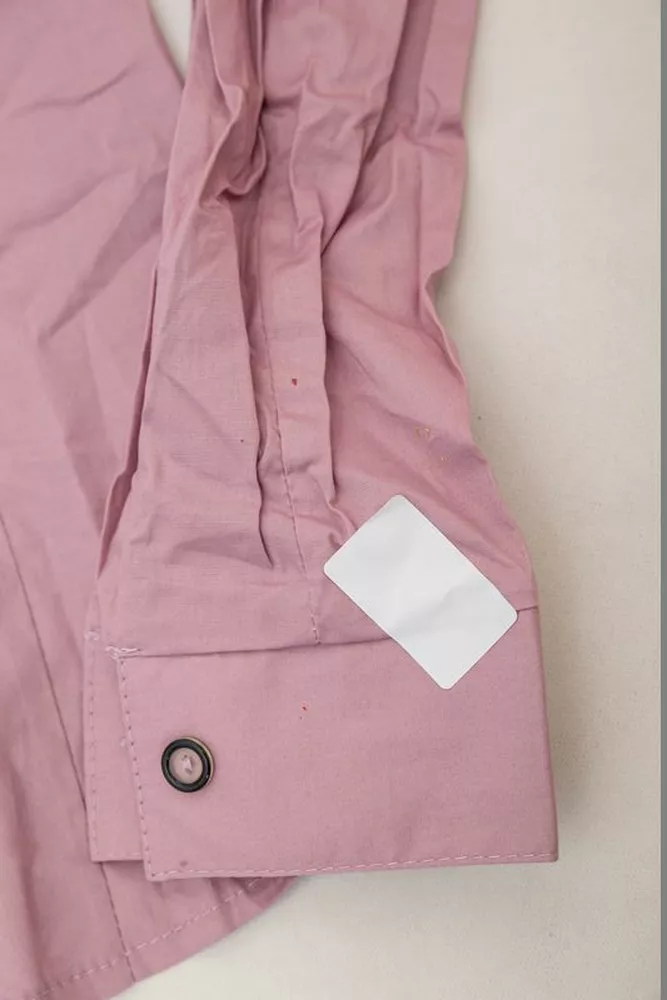 Купити Сорочка жіноча однотонна  -уцінка, колір пудровий, 230R068-U-50 оптом - Фото №6