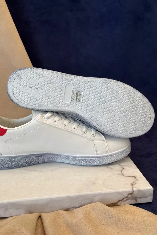 Купити Кеди чоловічі, колір біло-червоний, 248RR224 оптом - Фото №5