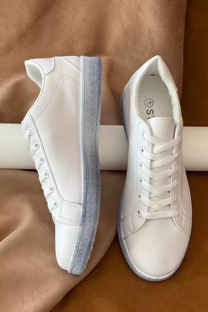 Купити Кеди чоловічі, колір білий, 248RR224 оптом - Фото №2