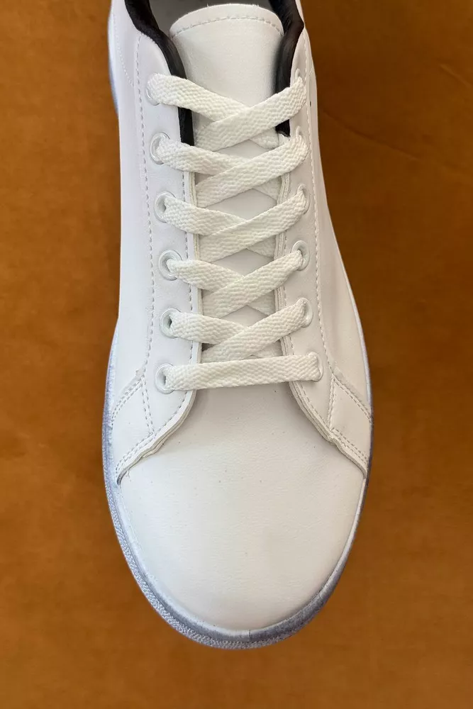 Купити Кеди чоловічі, колір біло-чорний, 248RR224 оптом - Фото №2