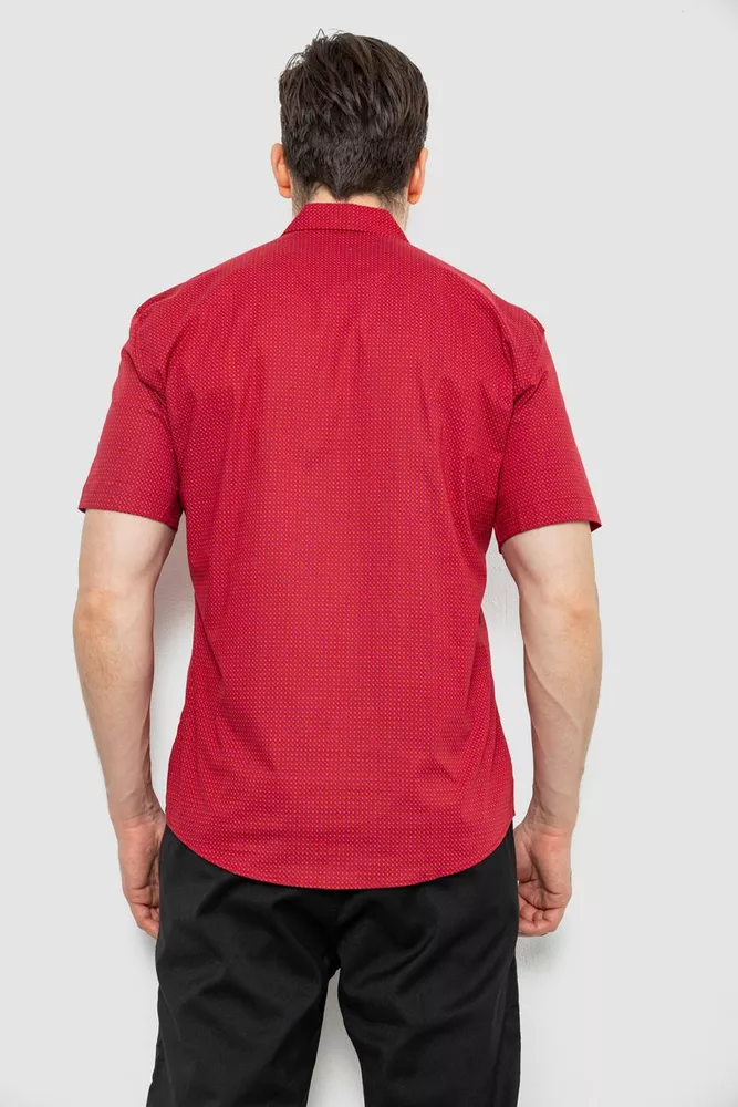 Купить Рубашка мужская, цвет бордовый, 186R7004 - Фото №4